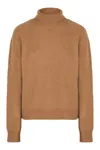 Fendi Cashmere Turtleneck Pullover In Beige