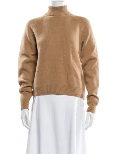 Pre-owned Fendi Cashmere Turtleneck Sweater W/ Tags In Brown