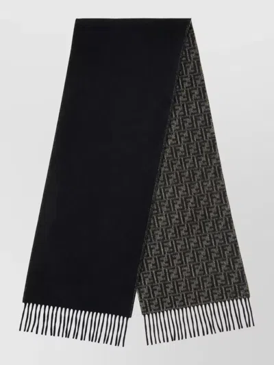 Fendi Cashmere Wool Logo-jacquard Scarf