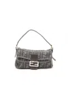 Fendi Casmere Zucca Baguette Bag In Gray