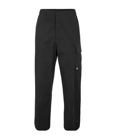 Fendi Casual Cargo Pants In Black