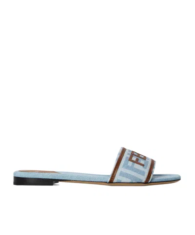 Fendi Casual Slippers In Blue