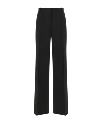 Fendi Casual Trousers With Belt Loops In Black