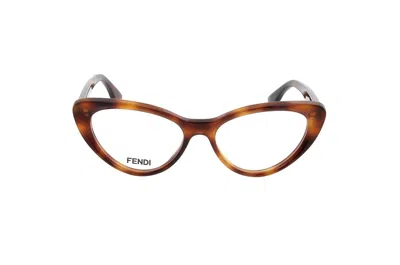 Fendi Cat-eye Frame Glasses In 053