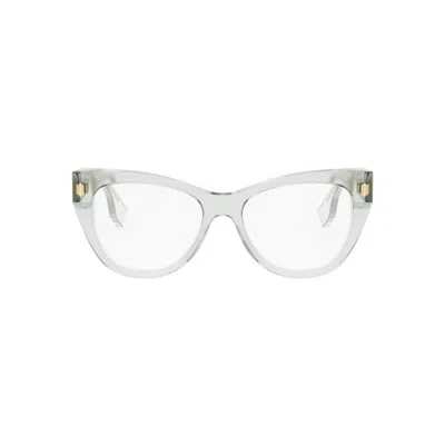 Fendi Cat-eye Frame Glasses In White