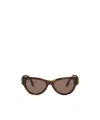 Fendi Cat's Eye Frame Sunglasses In Brown