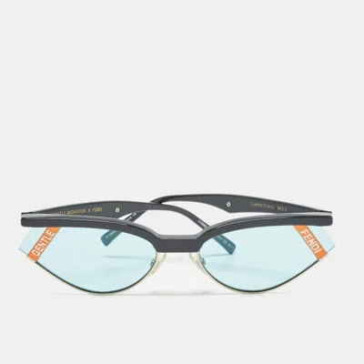 Pre-owned Fendi Cat Eye Sunglasses In Blue