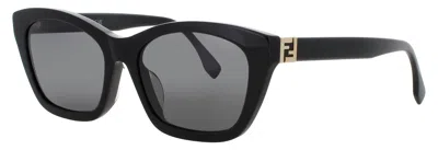 Fendi Cat-eye Acetate Sunglasses In Black