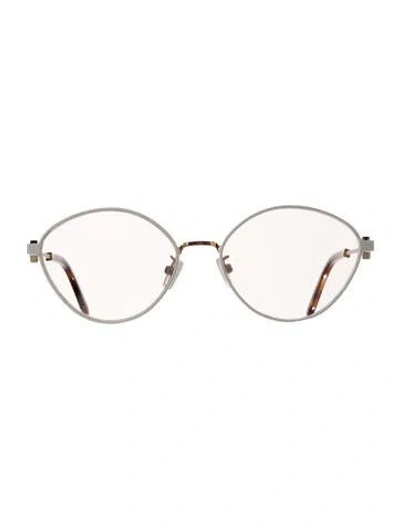 Pre-owned Fendi Cat-eye Clear Sunglasses In White