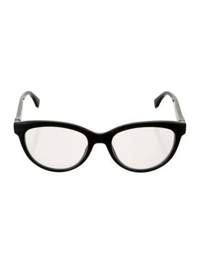 Pre-owned Fendi Cat-eye Eyeglasses In Black