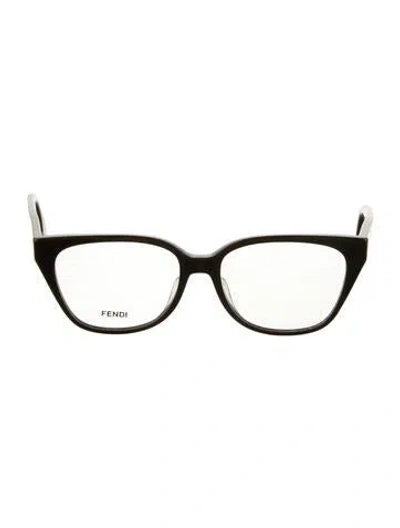Pre-owned Fendi Cat-eye Eyeglasses In Brown