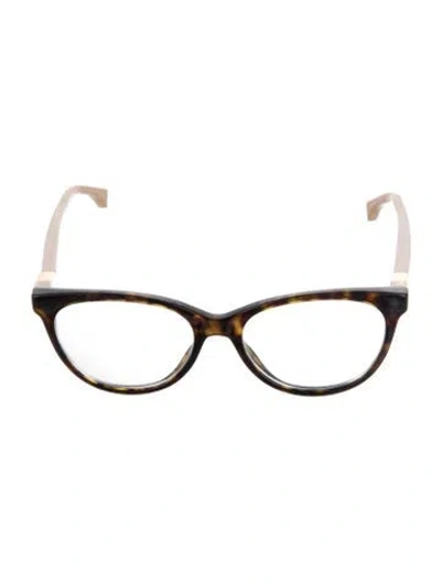 Pre-owned Fendi Cat-eye Eyeglasses In Neutral
