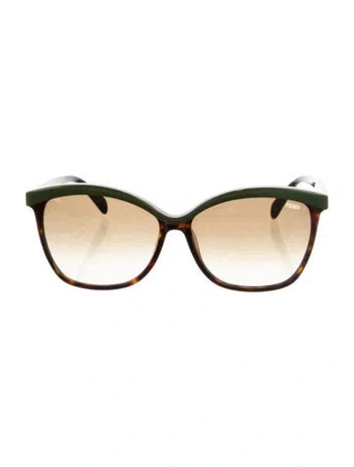 Pre-owned Fendi Cat-eye Gradient Sunglasses In Multi