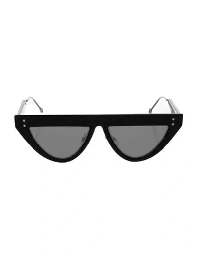 Pre-owned Fendi Cat-eye Mirrored Sunglasses In Black