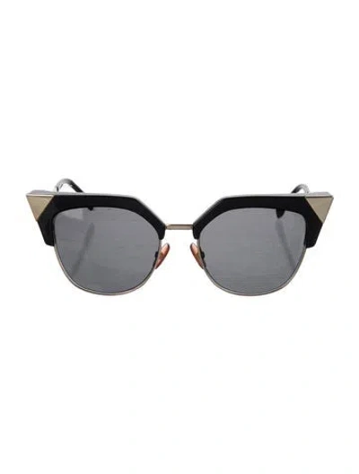 Pre-owned Fendi Cat-eye Mirrored Sunglasses In Multi