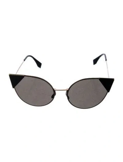 Pre-owned Fendi Cat-eye Mirrored Sunglasses In Multi