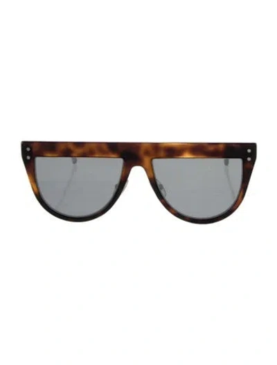 Pre-owned Fendi Cat-eye Tinted Sunglasses In Brown