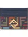 Fendi Cc Case Flat Fabric Blades F Accessories In Blue