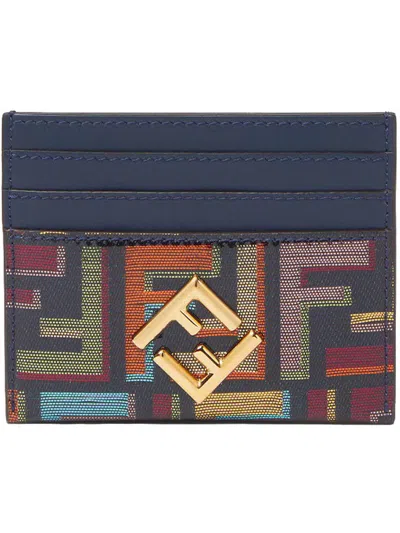 Fendi Cc Case Flat Fabric Blades F Accessories In Blue