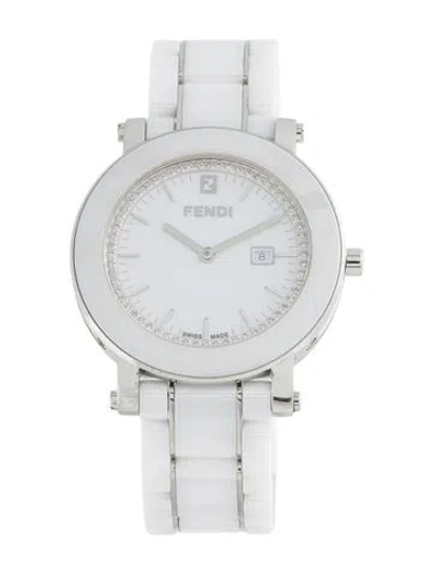 Pre-owned Fendi Ceramic Watch, 38mm In Multi