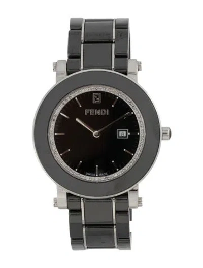 Pre-owned Fendi Ceramic Watch, 38mm In Multicolor