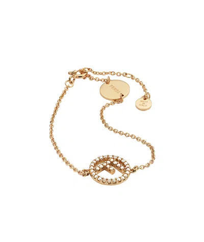 Fendi Chain Bracelet In Yellow