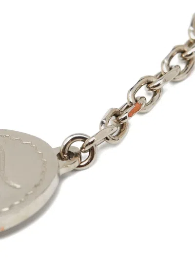 Pre-owned Fendi Chain-link Bracelet In Silver