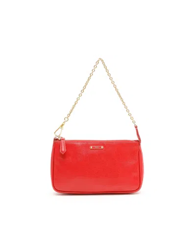 Fendi Chain Pochette In Red