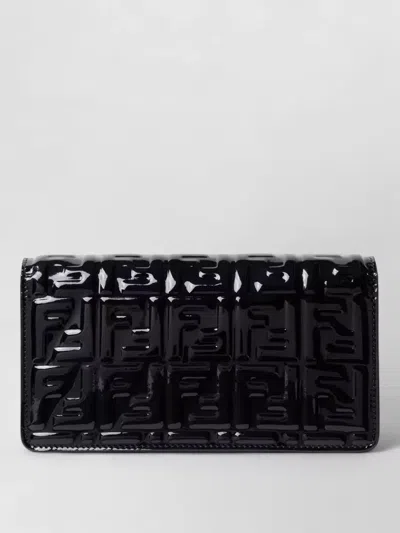 Fendi Chain Shoulder Wallet Ff Logo Strap