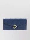 Fendi Chain Strap Diamond Wallet With Gold-tone Hardware