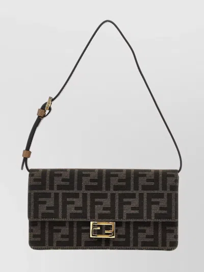 Fendi Chain Strap Wallet Gold Hardware