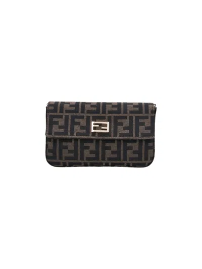 Fendi Chain Wallet In Brown