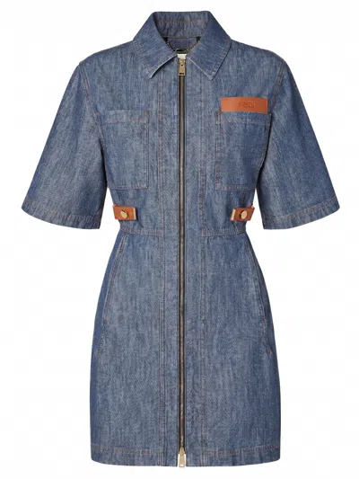 FENDI `CHAMBRAY` DENIM DRESS