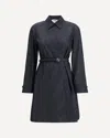 Fendi Belted Denim Shirt Mini Dress In Blue