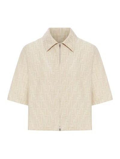 FENDI CHAMBRAY FF JACKET