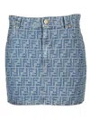 FENDI CHAMBRAY MINI SKIRT