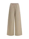 Fendi Women Chambray Pants In Neutral