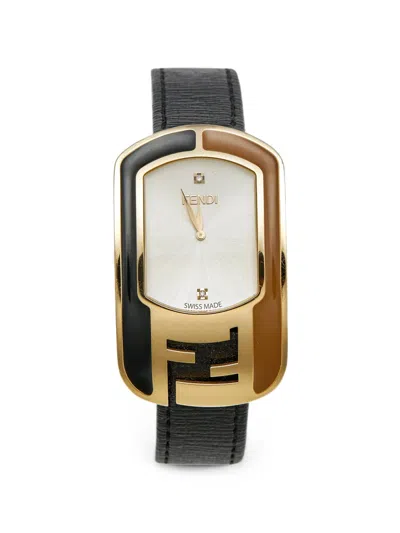 Pre-owned Fendi Chameleon 29mm Watch In Neutrals