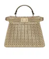 Fendi Champagne-coloured Interlaced Leather Bag