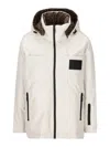 Fendi Ski Downjacket With Logo Ff Double Face In White