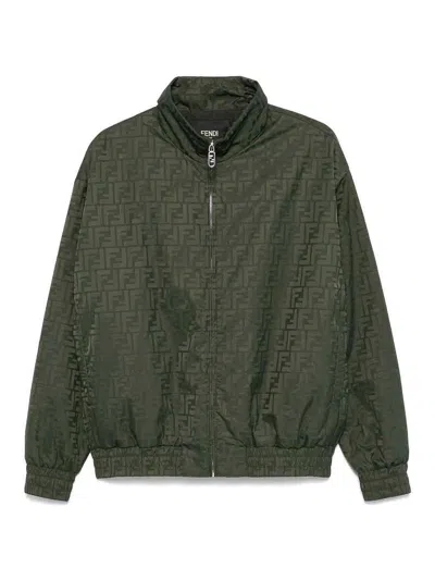 FENDI CHAQUETA BOMBER - VERDE OSCURO