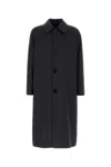 Fendi Cappotto In Misto Lana Antracite Uomo