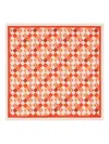 Fendi Multicolor Square Scarf With All-over Geometric Print And Ff Motif In Silk Woman