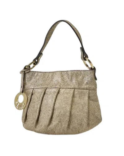 Fendi Chef Mini Gold Laminate Handbag