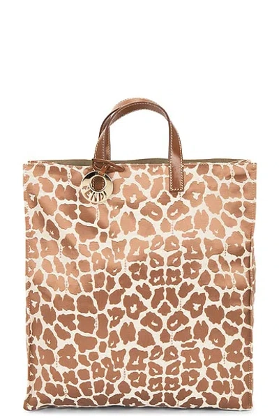 Pre-owned Fendi Chef Shopping Tote Bag In Brown