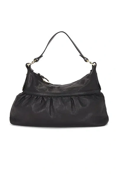 Pre-owned Fendi Chef Shoulder Bag In Black