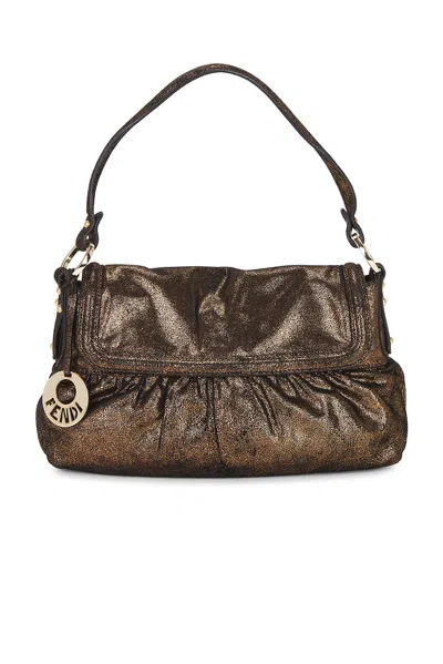 Pre-owned Fendi Chef Shoulder Bag In Brown
