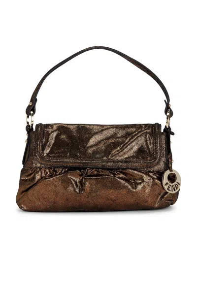 Pre-owned Fendi Chef Shoulder Bag In Brown
