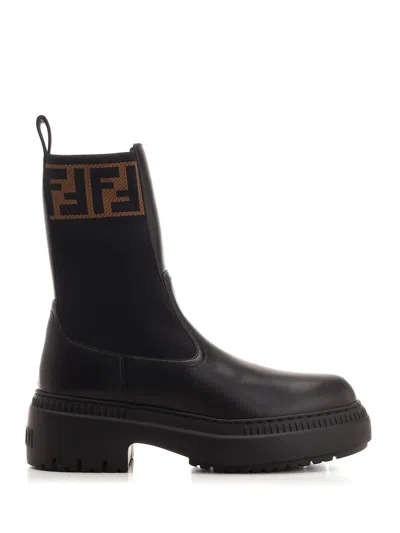 Fendi Chelsea Boot In Black