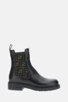Fendi Ankle Boots With Elastic Side Panels In Black
